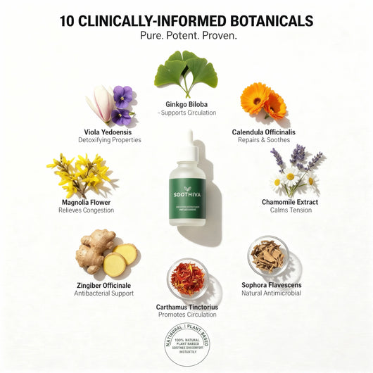 SOOTHIVA™ Natural Ear Relief Drops - Fast-Acting Botanical  Formula for Tinnitus, Inflammation & Chronic Ear Pain